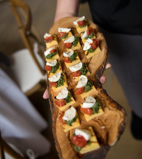 Canapés and plated dishes