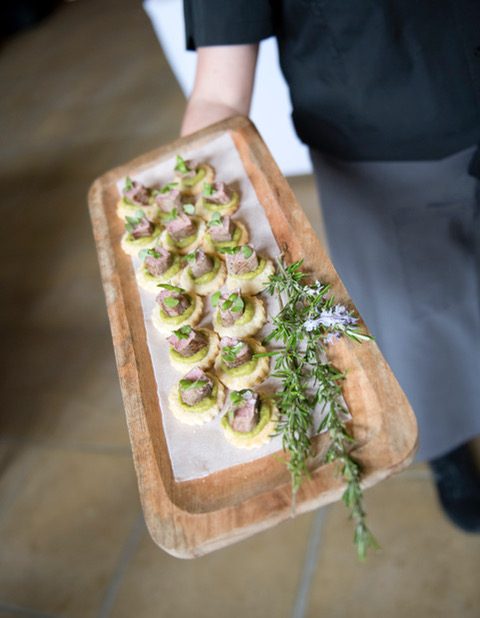 Canapés and plated dishes