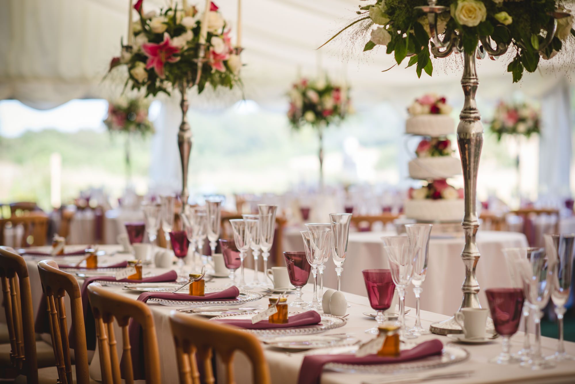 A marquee wedding in the Surrey countryside